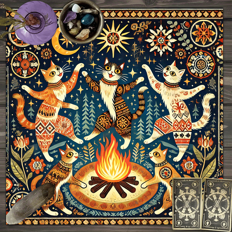 Dance Pad Machine - Splendida Tovaglia Quadrata in Stile Bohemien