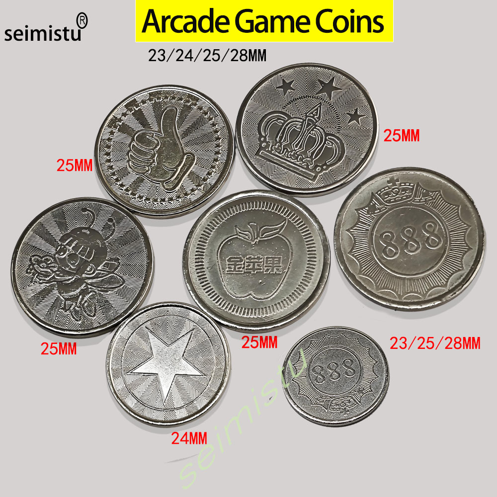 Arcade Games And Vending - 100 pezzi in acciaio inossidabile 23/24/25mm