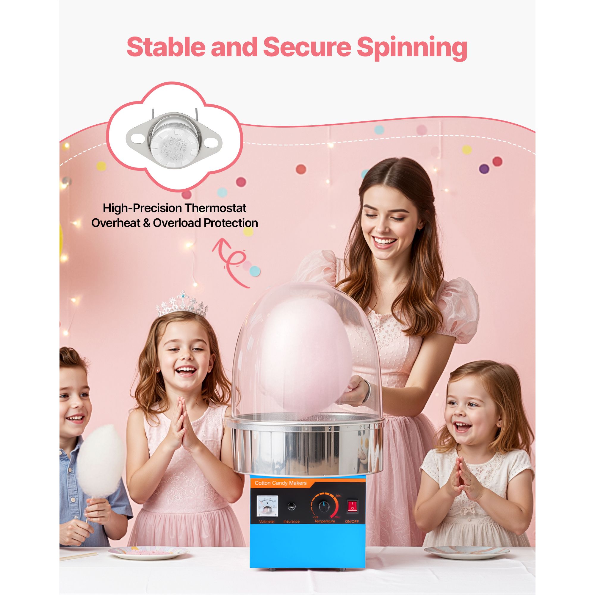 Macchina Elettrica per Zuccher - Candy Floss Machine recensione e prezzo